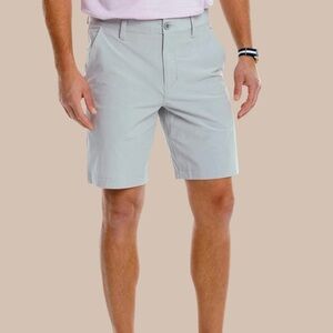 Southern Tide T3 Gulf 9" Performance Short Light Gray Size 34
